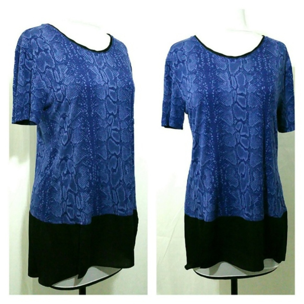 Elie Tahari Snake Print Tee